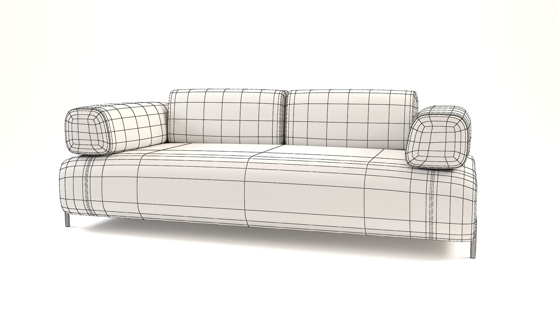Compo sofa Low-poly 3D model_18