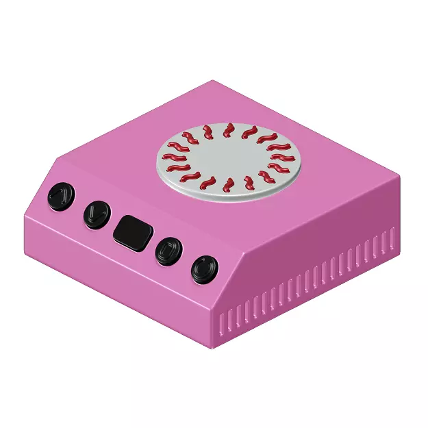 Toddler Induction Cooktop Toy 3D model_0