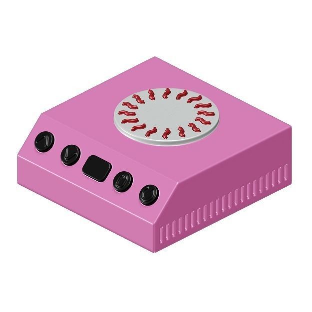 Toddler Induction Cooktop Toy 3D model_2