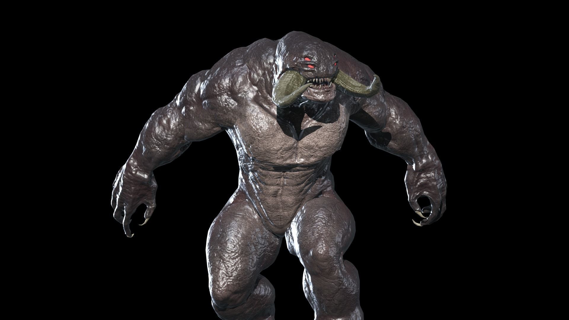 Big Demon 7 Low-poly 3D model_10