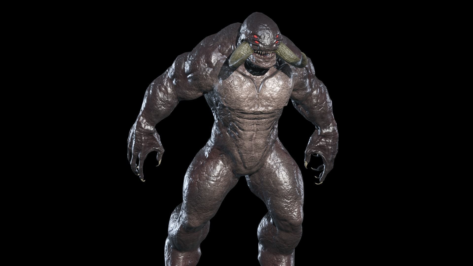 Big Demon 7 Low-poly 3D model_2