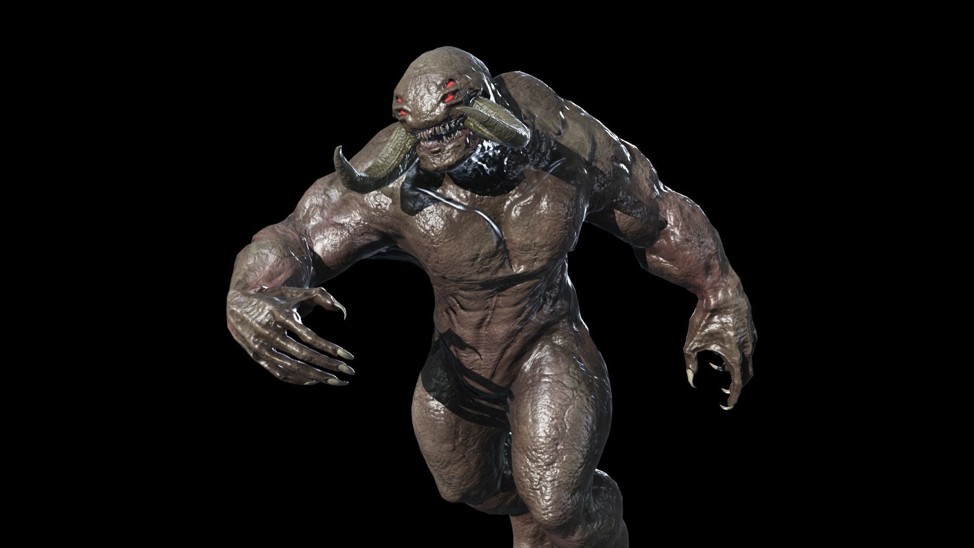 Big Demon 7 Low-poly 3D model_13