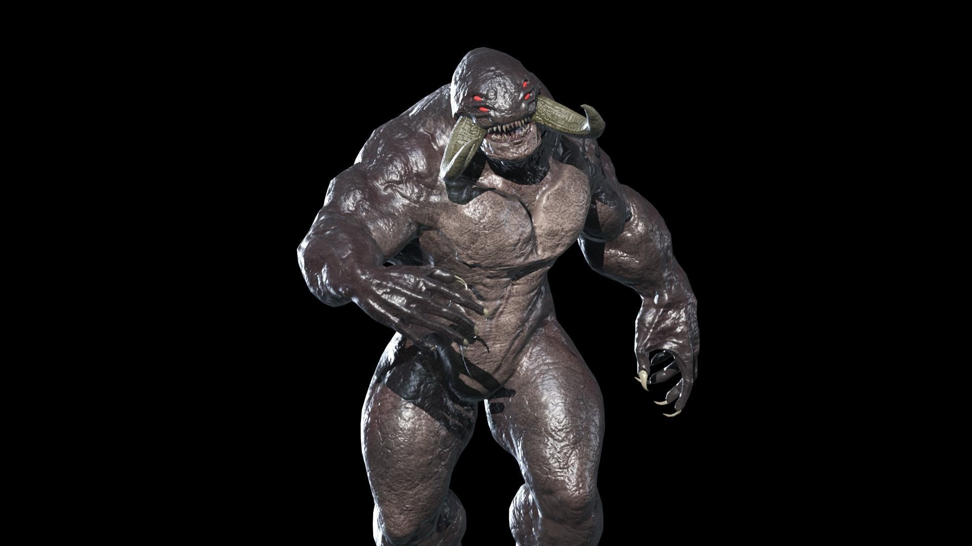 Big Demon 7 Low-poly 3D model_11