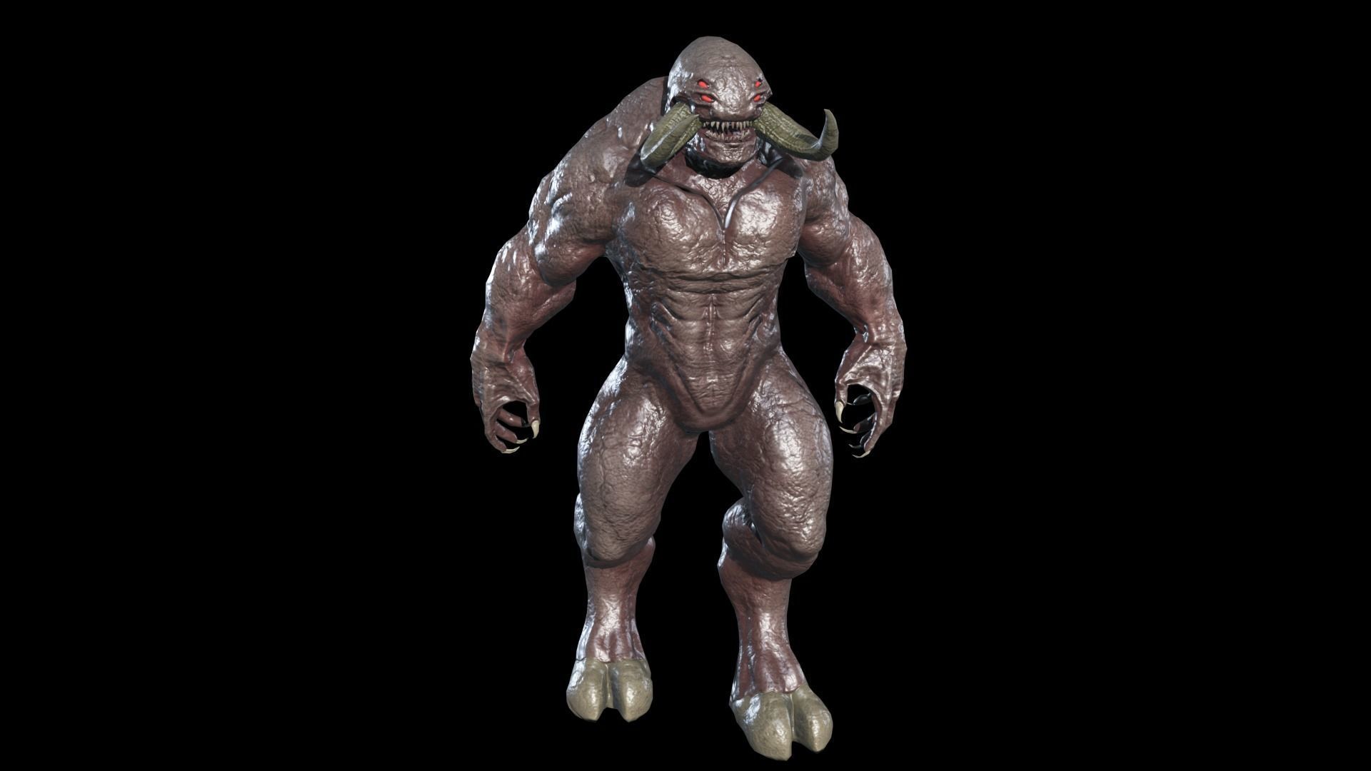 Big Demon 7 Low-poly 3D model_6