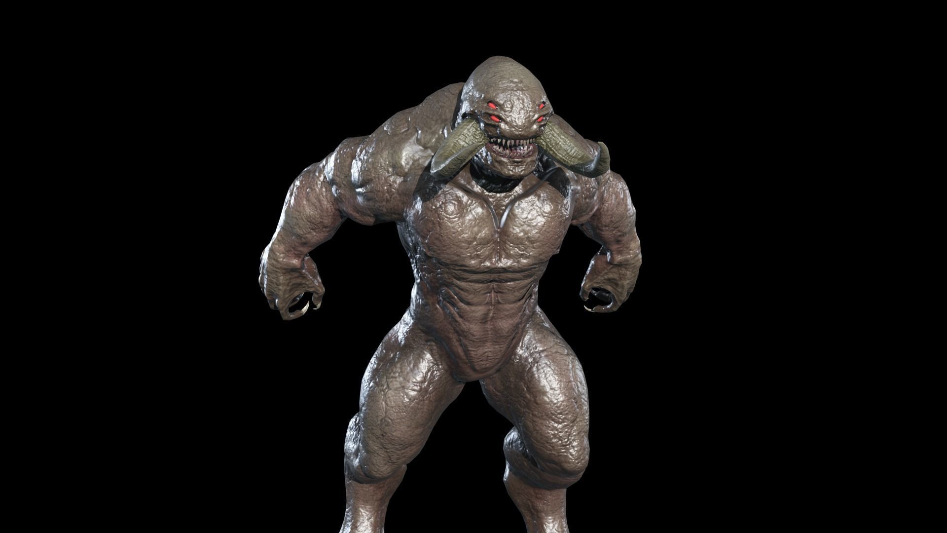 Big Demon 7 Low-poly 3D model_9