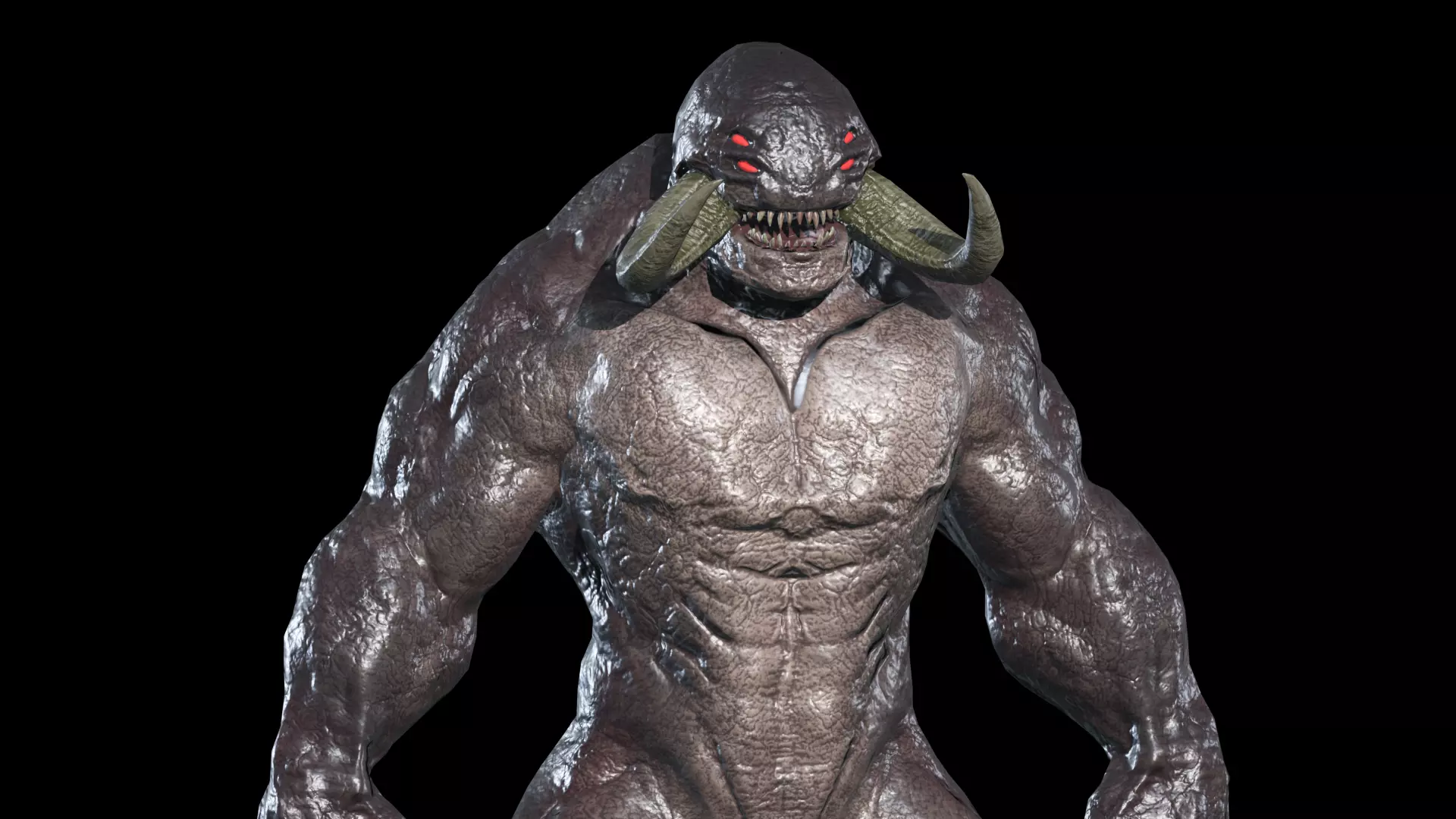 Big Demon 7 Low-poly 3D model_0