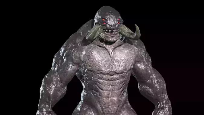 Big Demon 7 Low-poly 3D model