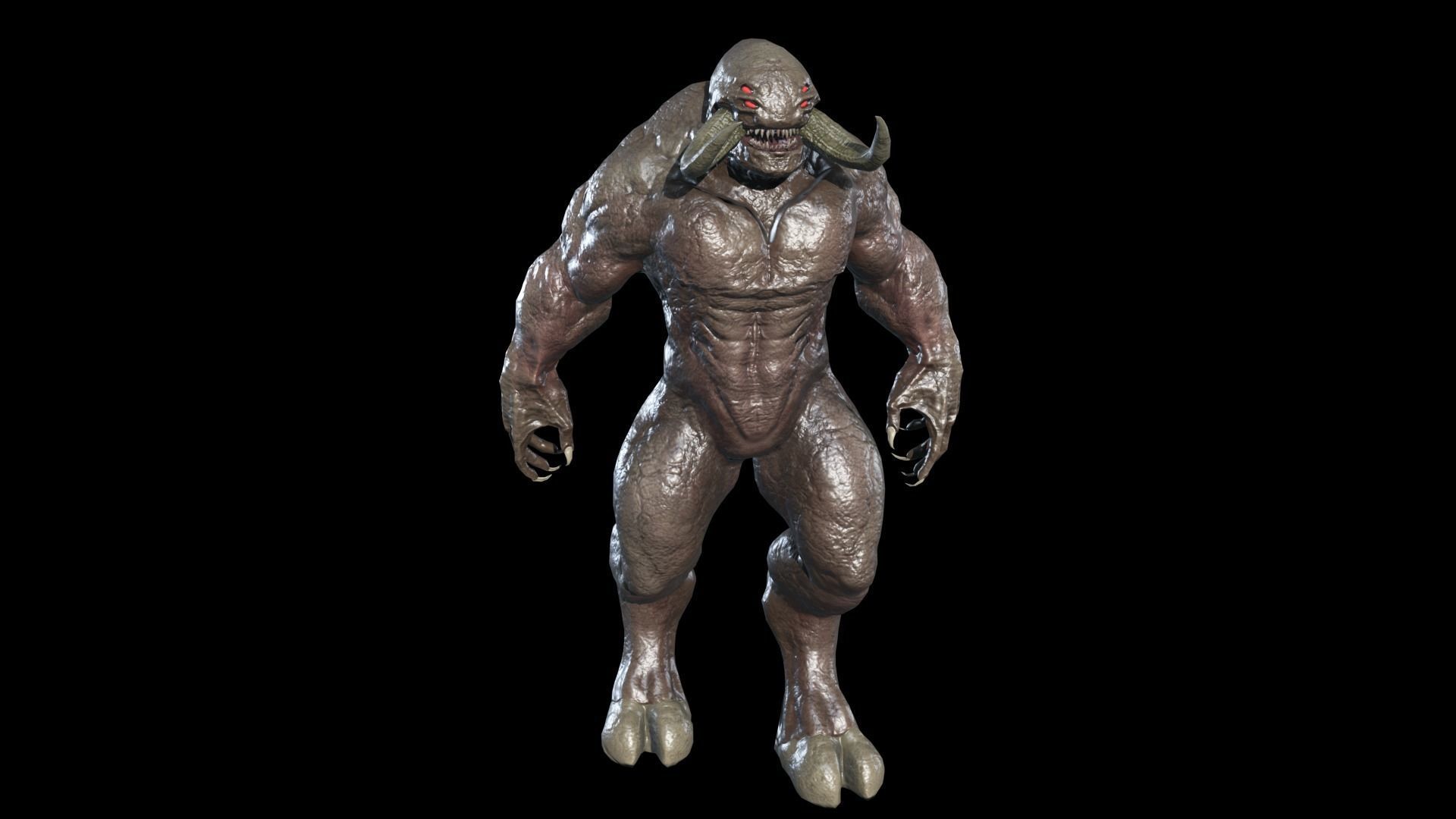 Big Demon 7 Low-poly 3D model_3