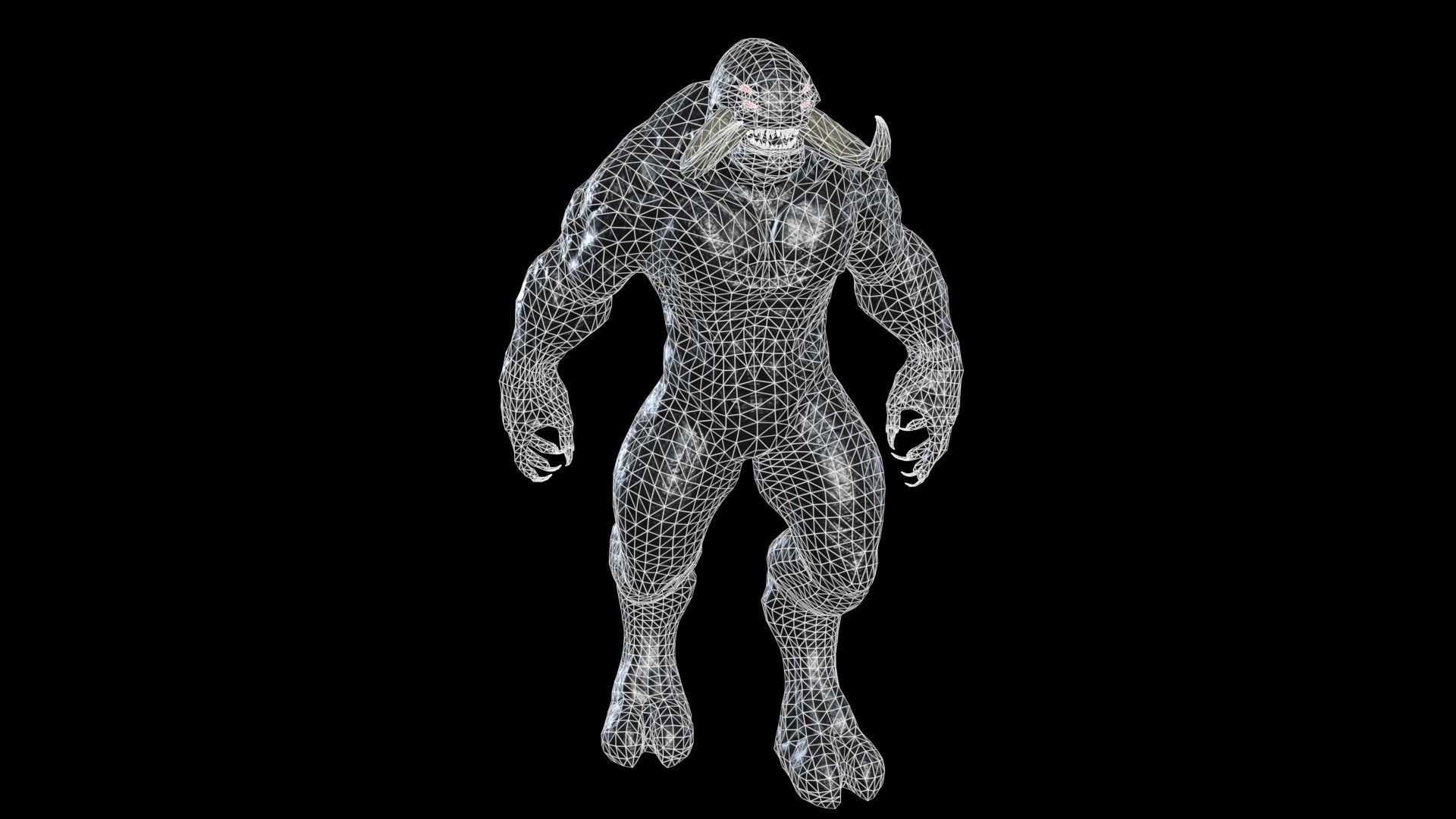 Big Demon 7 Low-poly 3D model_22