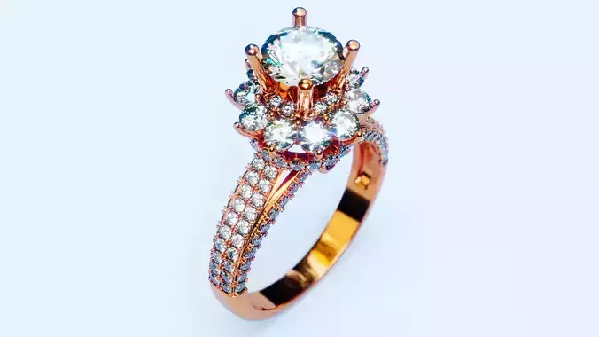 Engagement Ring 4 3D print model