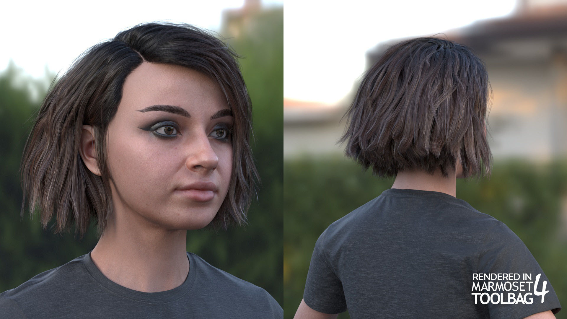 Woman - Sport Outfit 3 - Modular - Rigged Low-poly 3D model_16