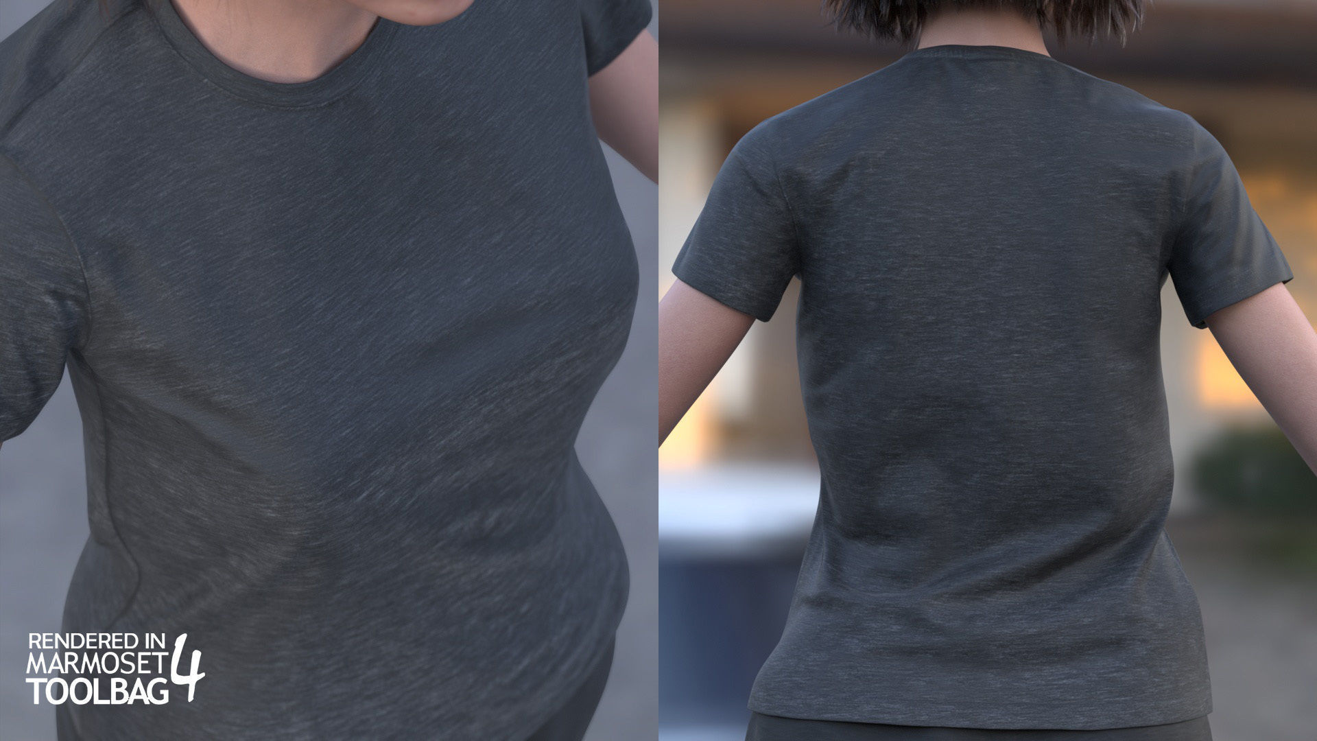 Woman - Sport Outfit 3 - Modular - Rigged Low-poly 3D model_17