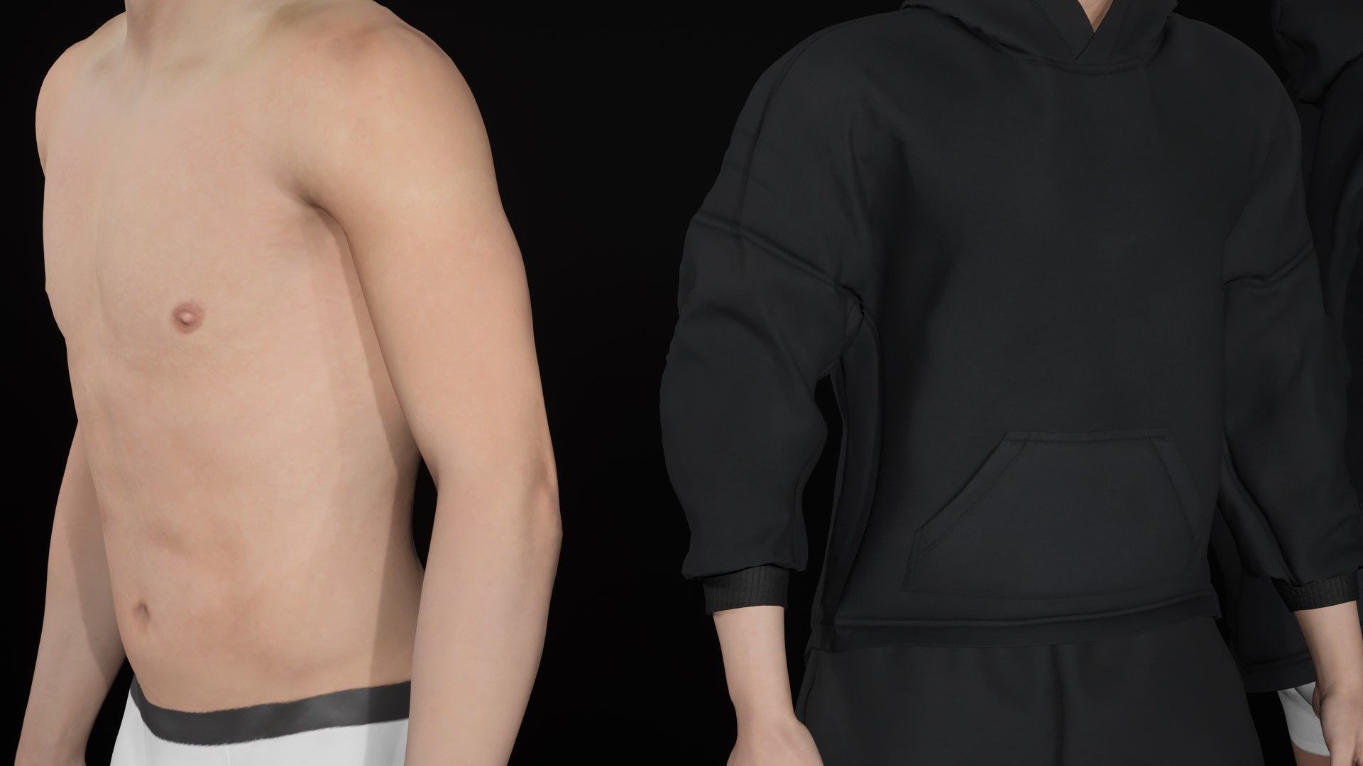 Man - Sport Outfit 3 - Modular - Rigged Low-poly 3D model_25