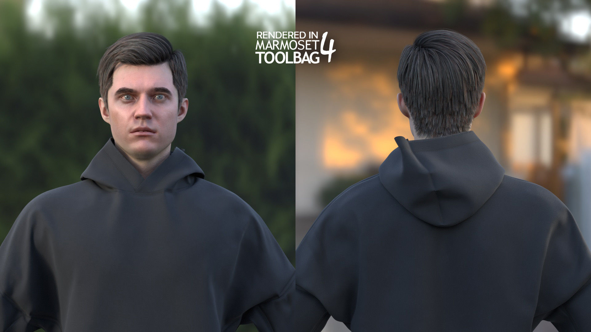 Man - Sport Outfit 3 - Modular - Rigged Low-poly 3D model_6