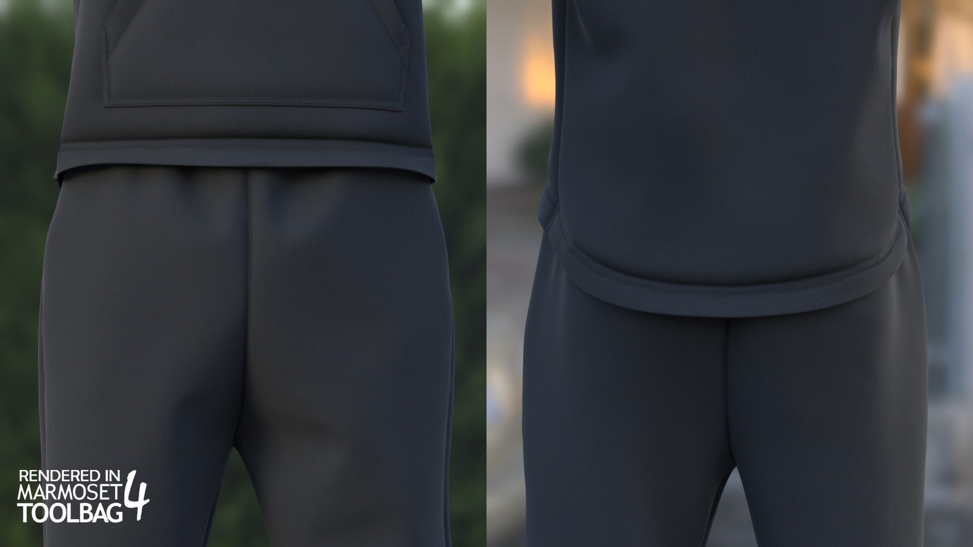 Man - Sport Outfit 3 - Modular - Rigged Low-poly 3D model_9