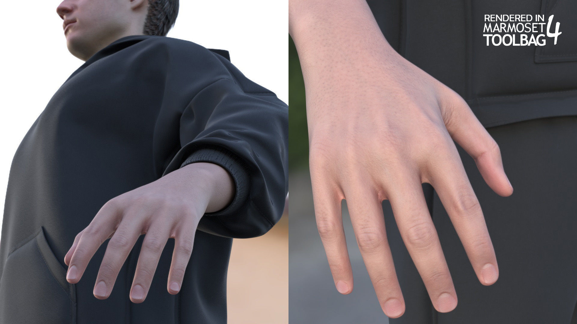 Man - Sport Outfit 3 - Modular - Rigged Low-poly 3D model_12