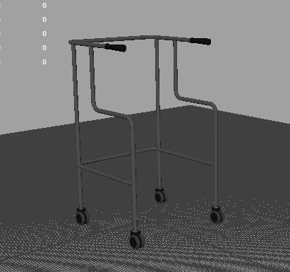 Rehabilitation Walker 3D model_2