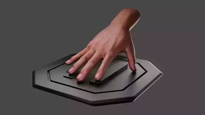 Sunburn Hand 3D print model