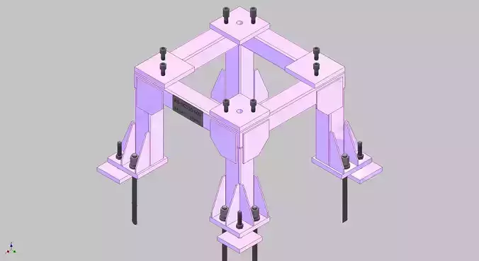 26396-Base for robot NACHI-NC510-Hight 600