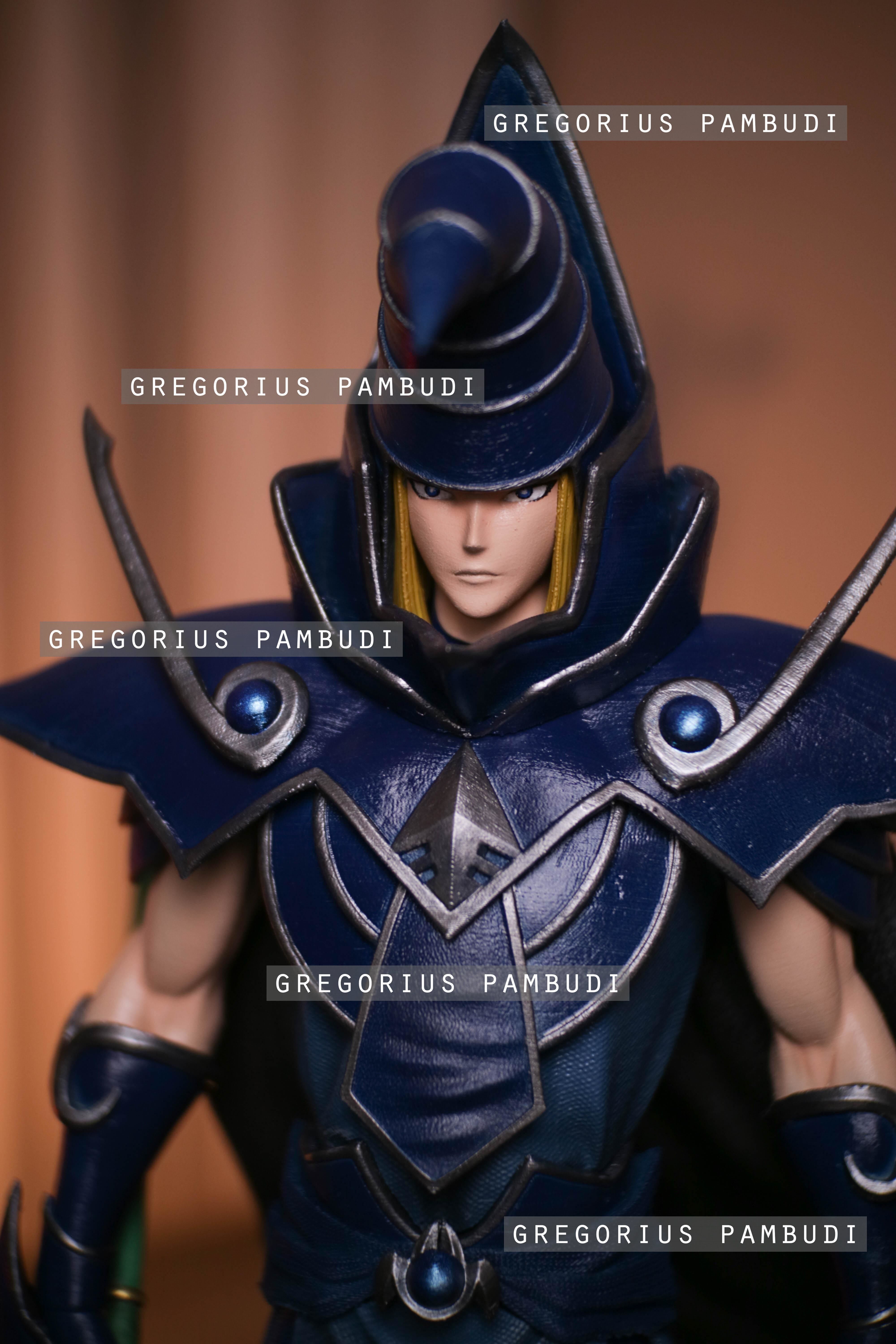 Yu-Gi-Oh Sorcerer of Dark Magic Fan Art Statue 3d Printable 3D print model_11