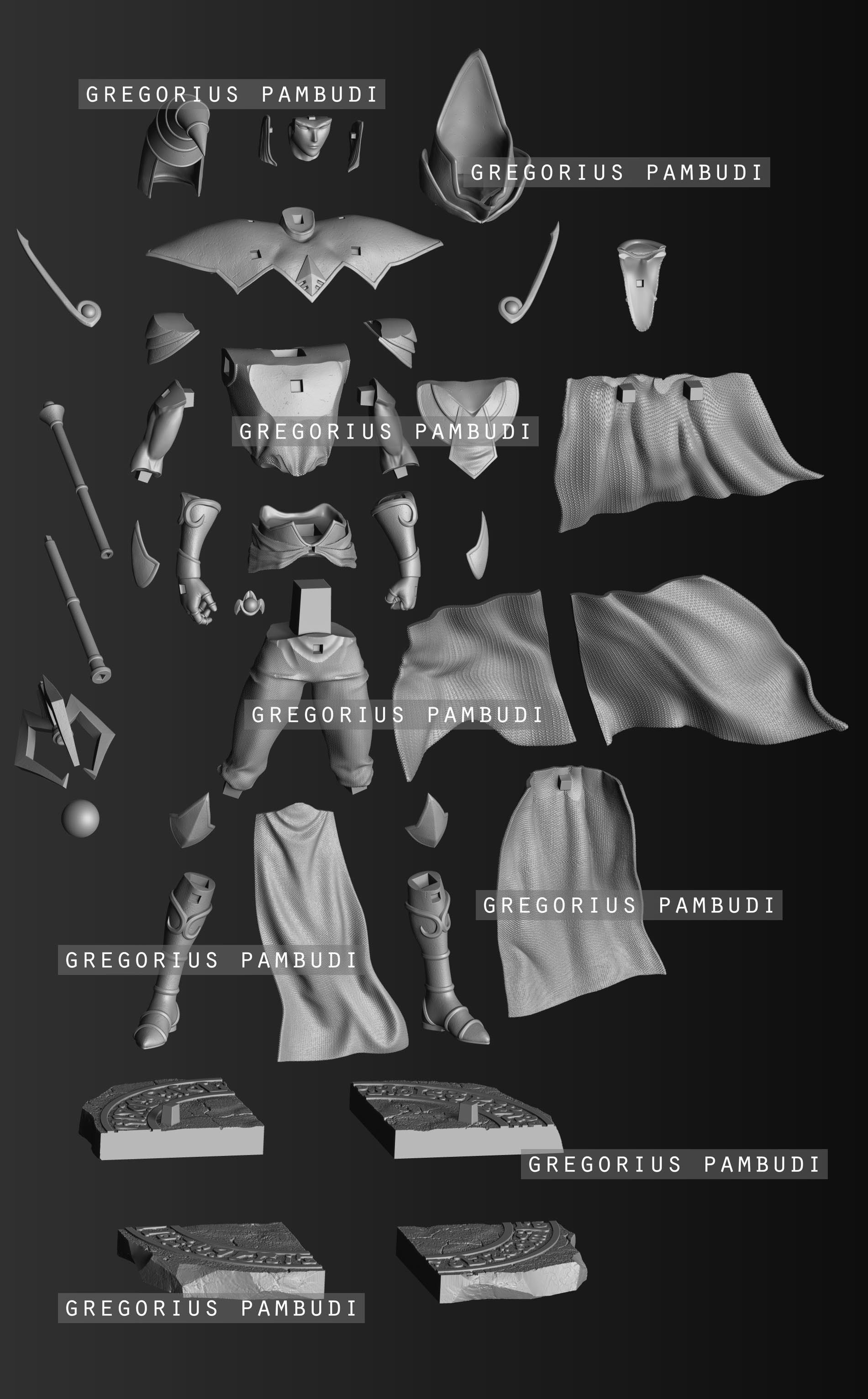 Yu-Gi-Oh Sorcerer of Dark Magic Fan Art Statue 3d Printable 3D print model_2