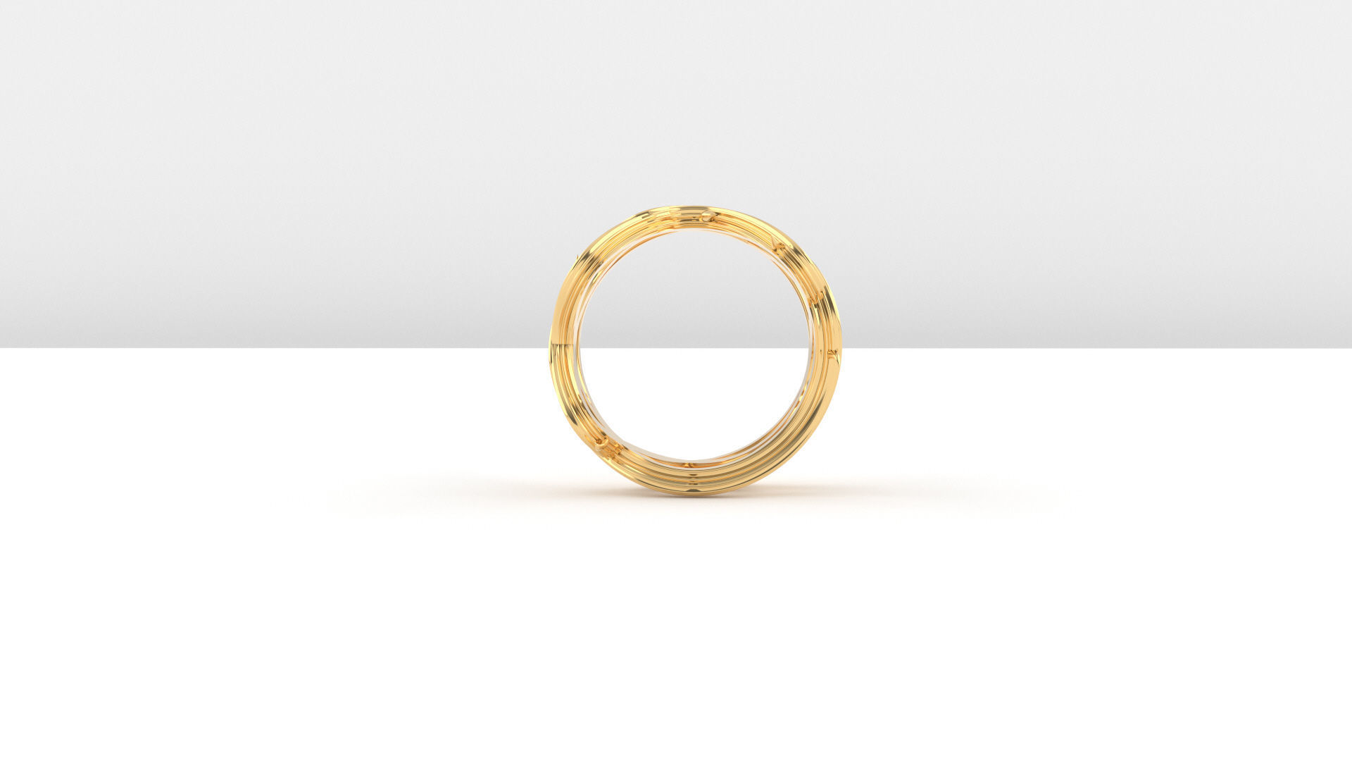 crown of thorns ring 3D print model_2