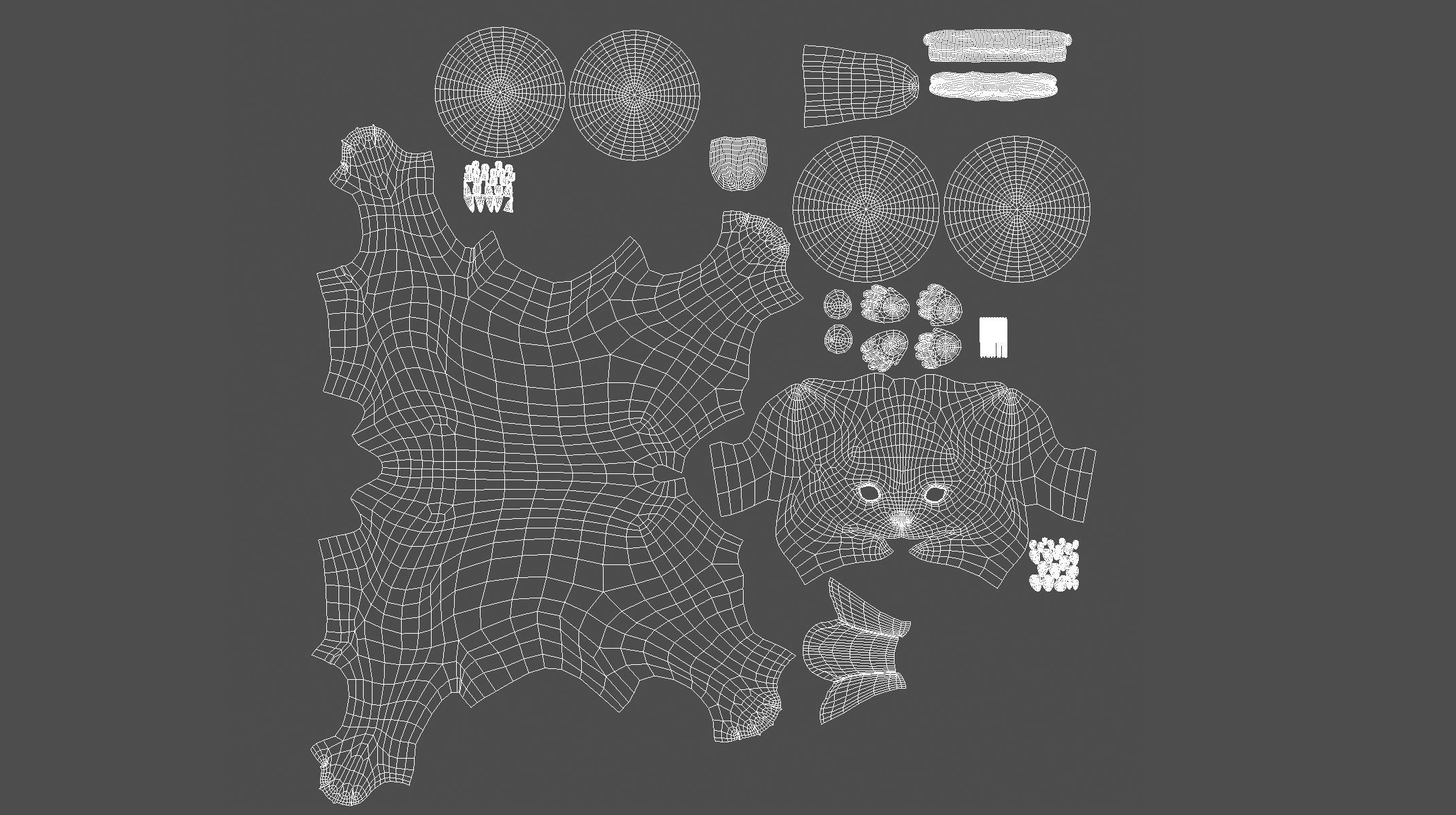 Chihuahua Dog II BaseMesh Low-poly 3D model_5