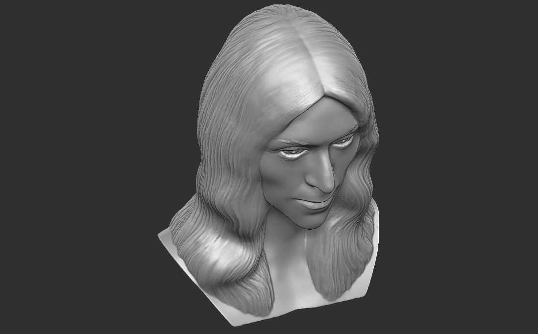 Celine Dion bust for 3D printing 3D print model_24