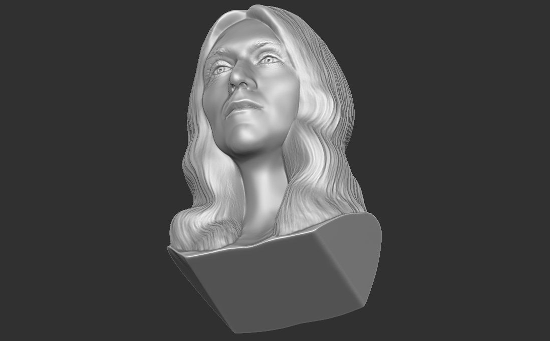 Celine Dion bust for 3D printing 3D print model_26