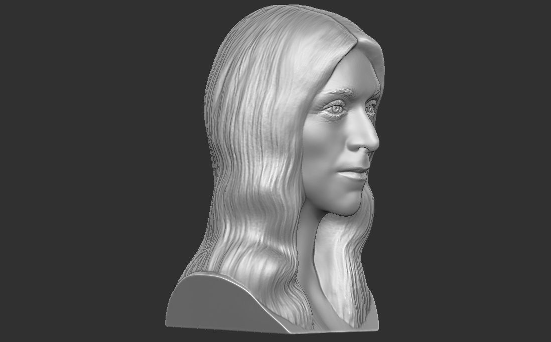 Celine Dion bust for 3D printing 3D print model_15