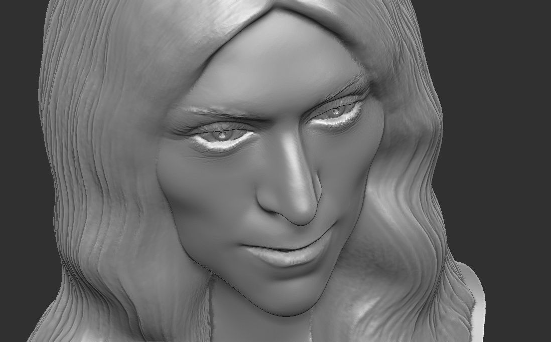 Celine Dion bust for 3D printing 3D print model_23