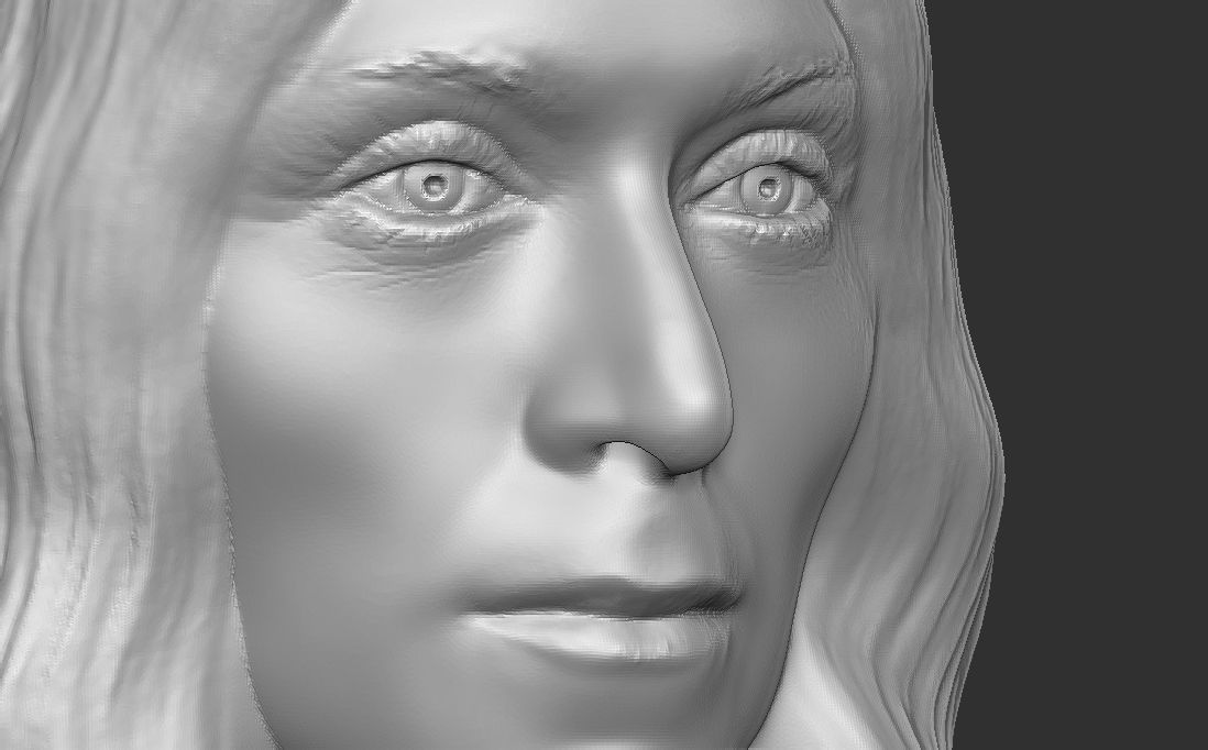 Celine Dion bust for 3D printing 3D print model_19
