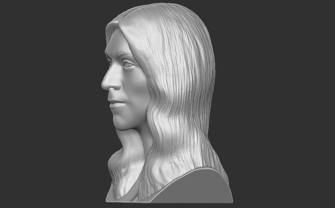Celine Dion bust for 3D printing 3D print model_9
