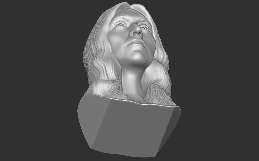 Celine Dion bust for 3D printing 3D print model_27