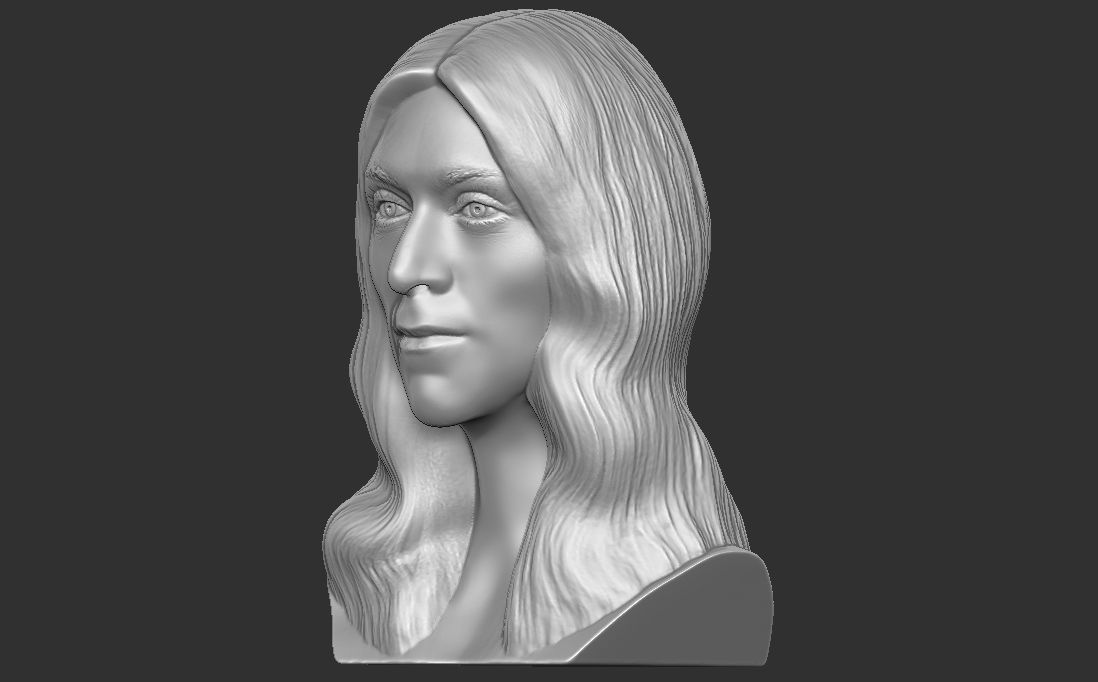 Celine Dion bust for 3D printing 3D print model_8
