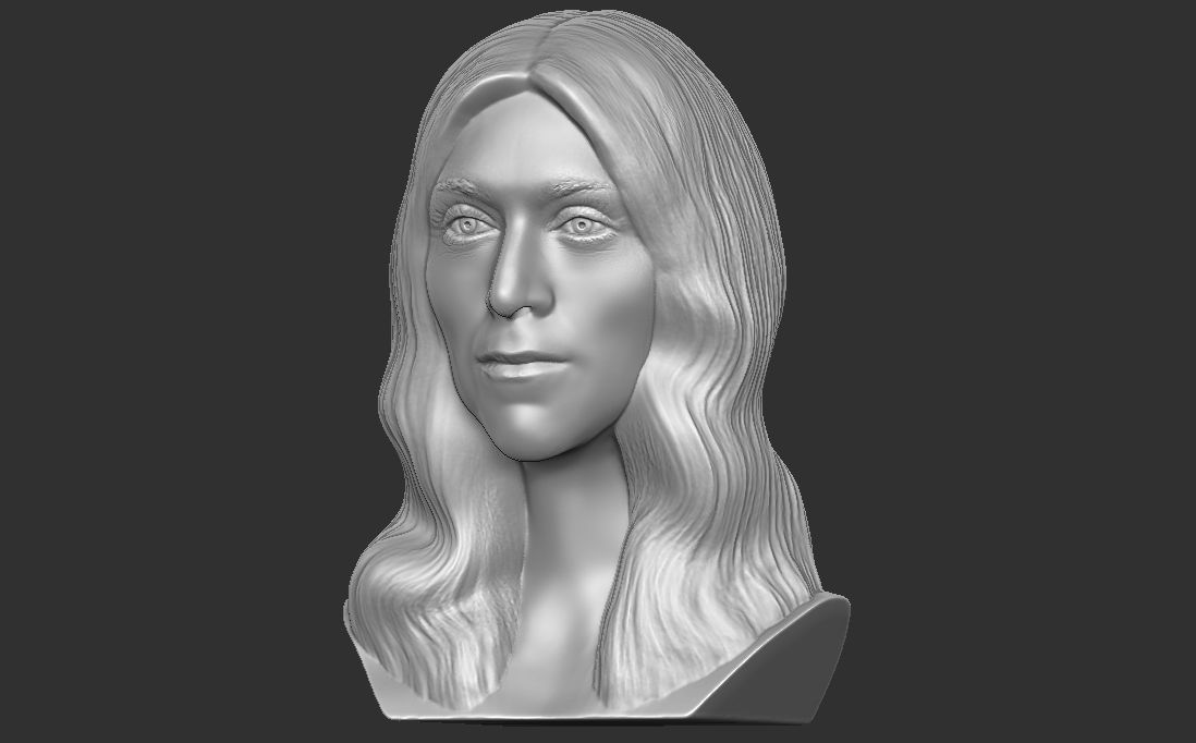 Celine Dion bust for 3D printing 3D print model_7