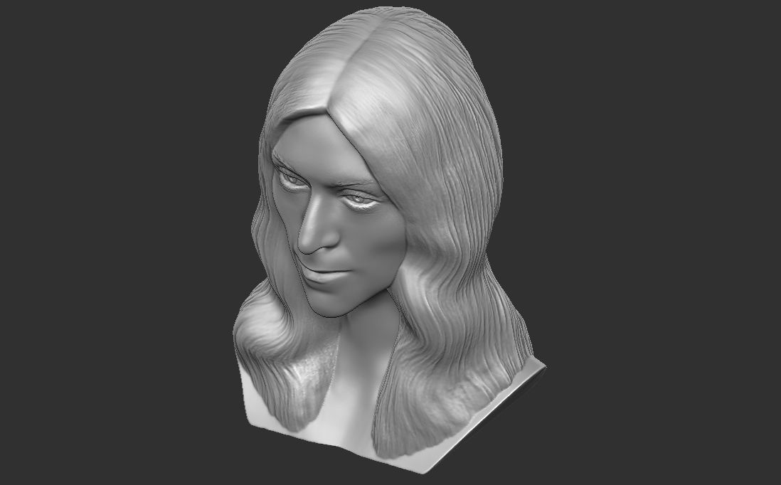 Celine Dion bust for 3D printing 3D print model_25
