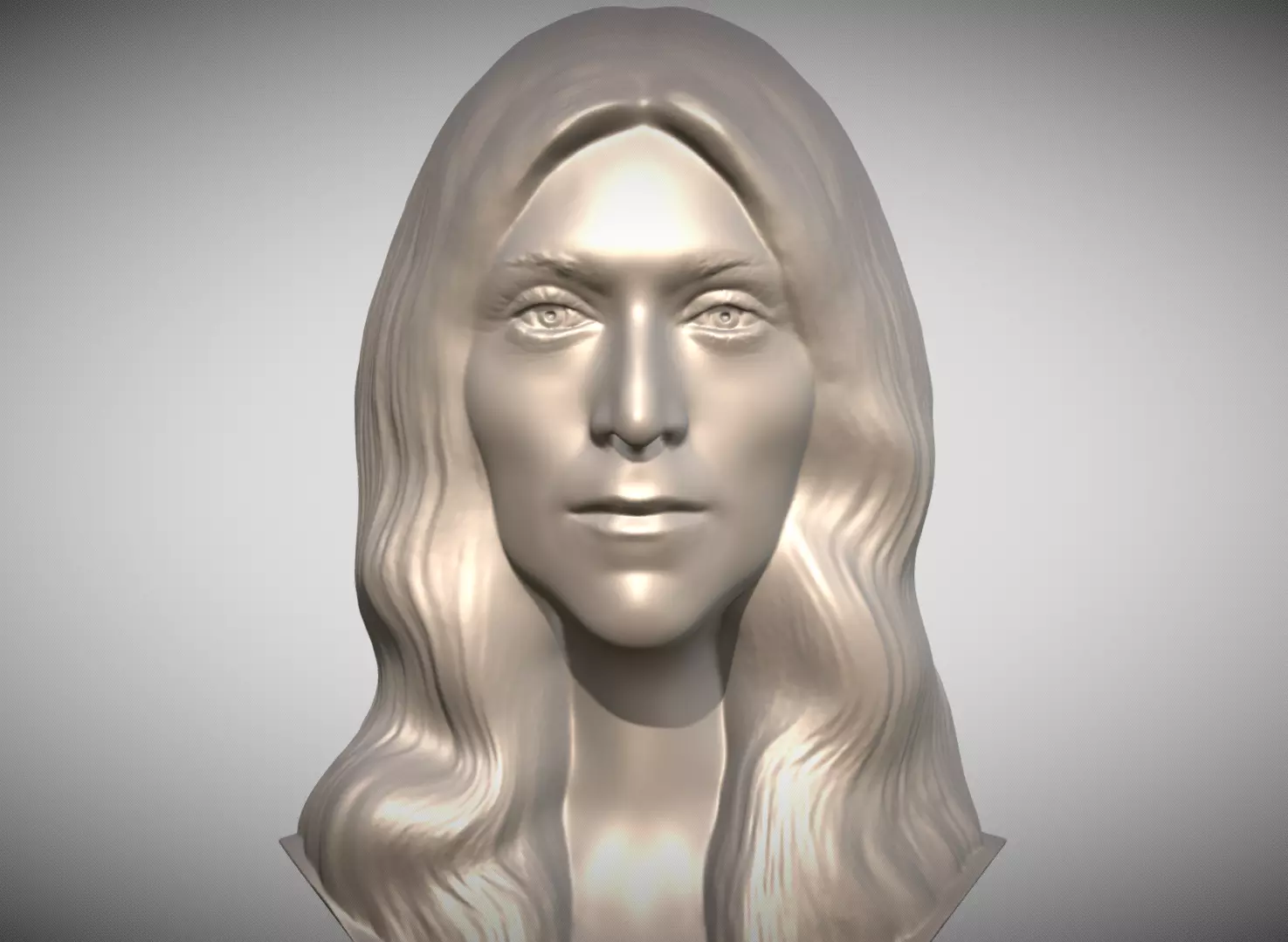 Celine Dion bust for 3D printing 3D print model_0