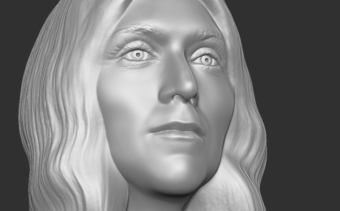 Celine Dion bust for 3D printing 3D print model_22