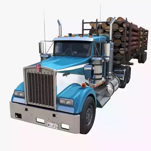 Kenworth W900L logger 