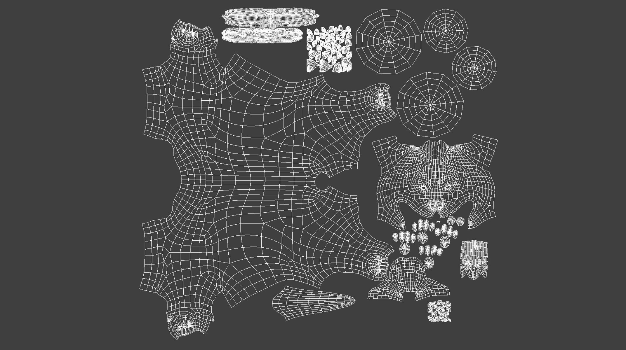 PitBull BaseMesh Low-poly 3D model_6