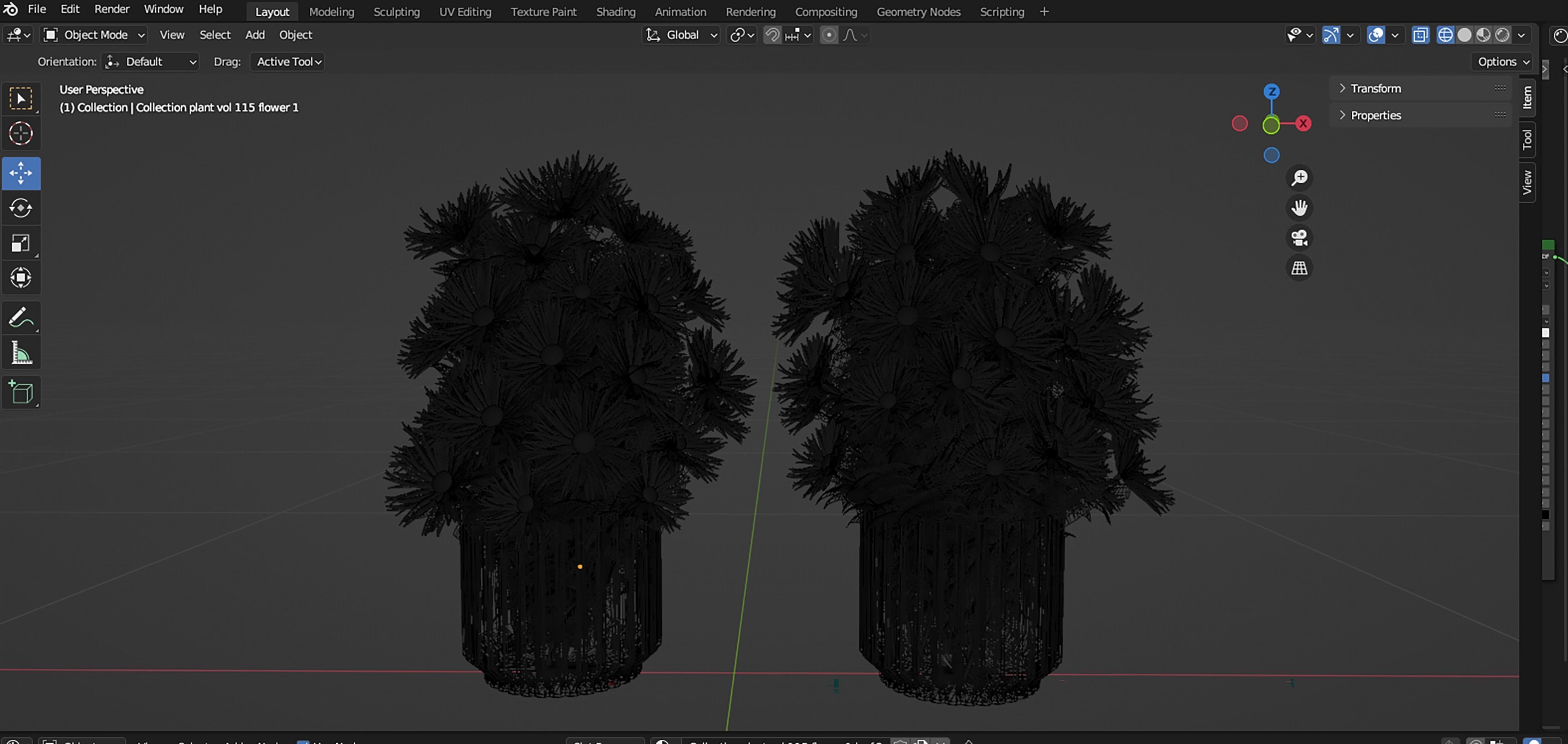 Collection plant vol 115 - blender model  3D model_6
