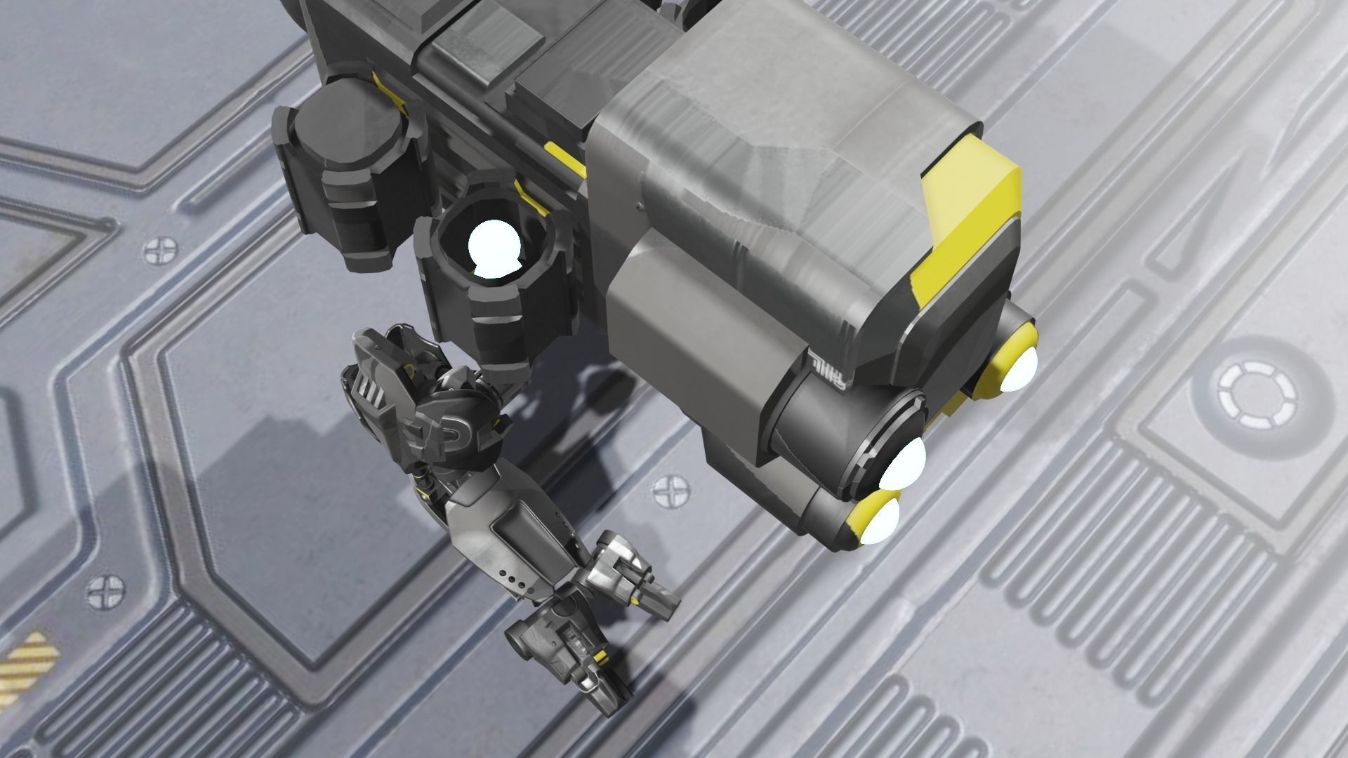 Innovatron Your Futuristic Companion Robot 3D model_6