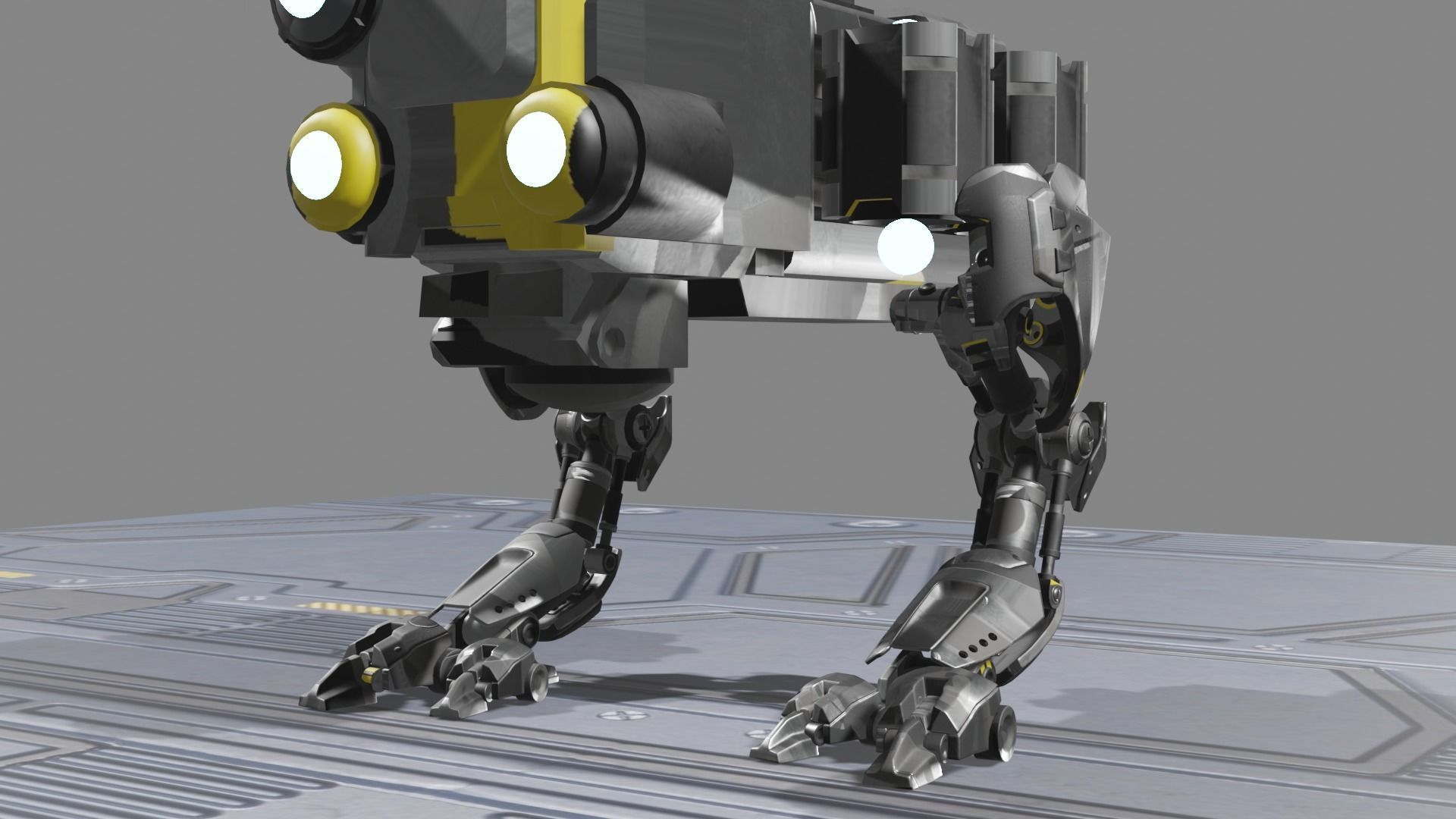 Innovatron Your Futuristic Companion Robot 3D model_5