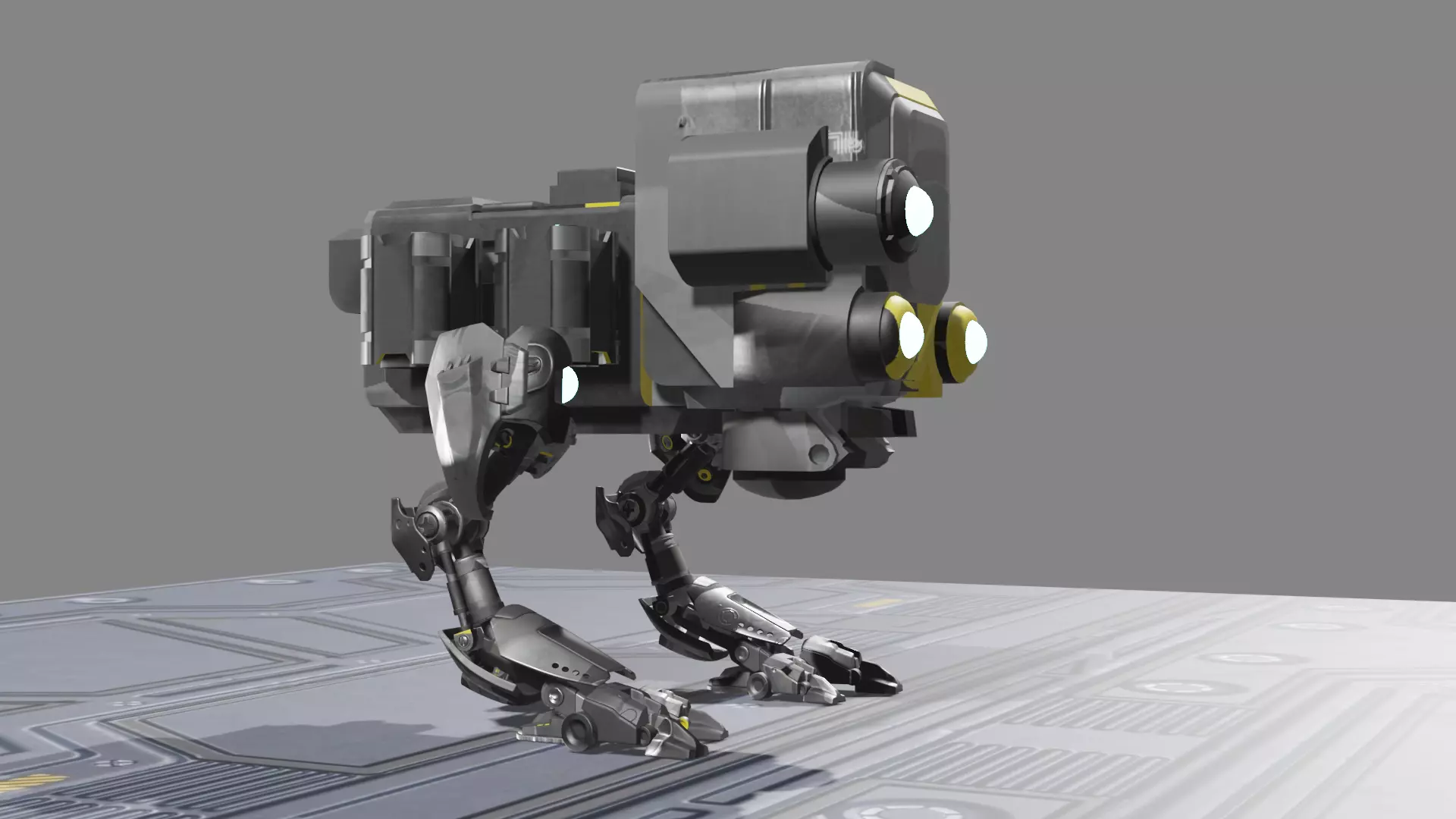 Innovatron Your Futuristic Companion Robot 3D model_0