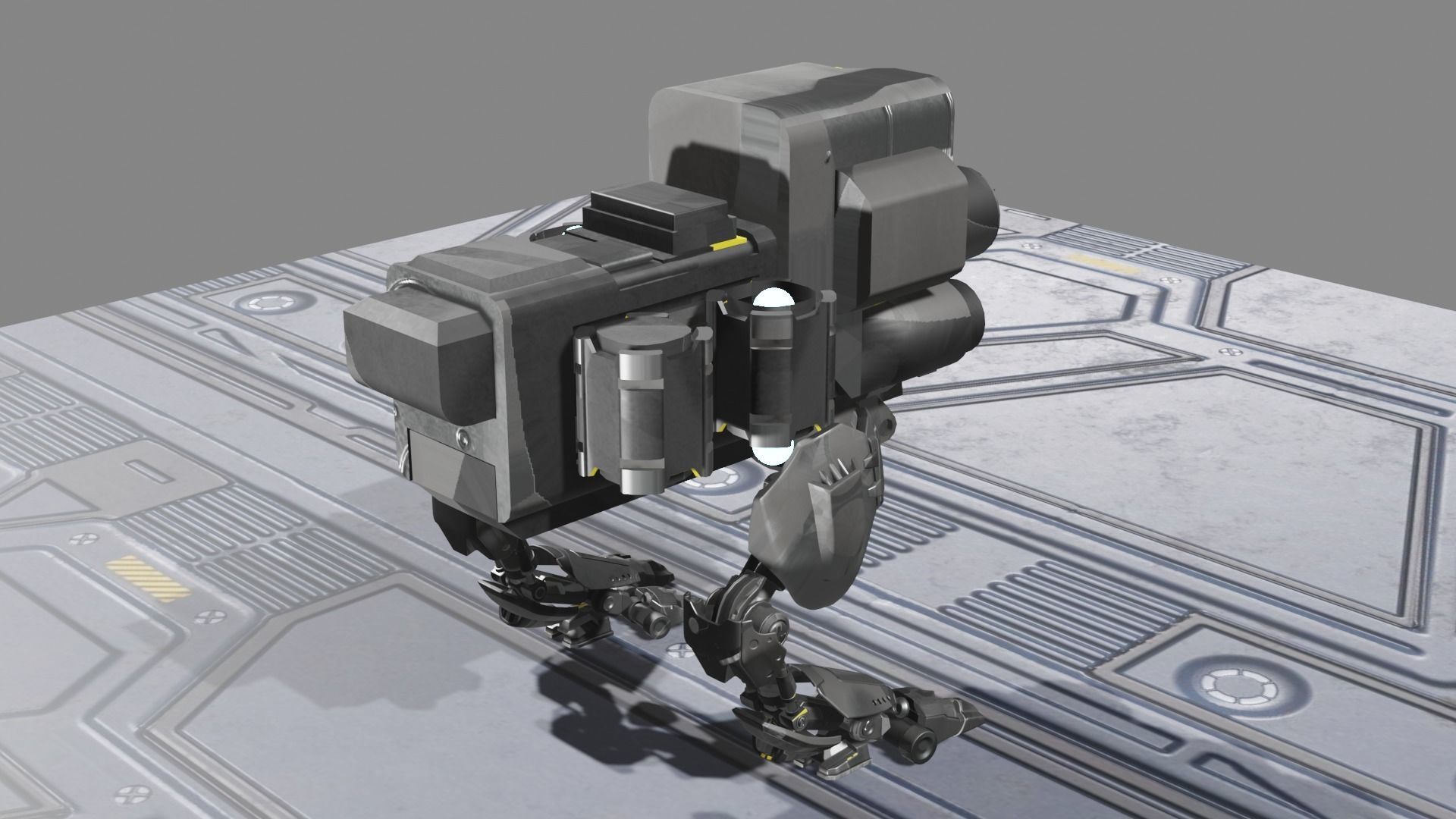 Innovatron Your Futuristic Companion Robot 3D model_9