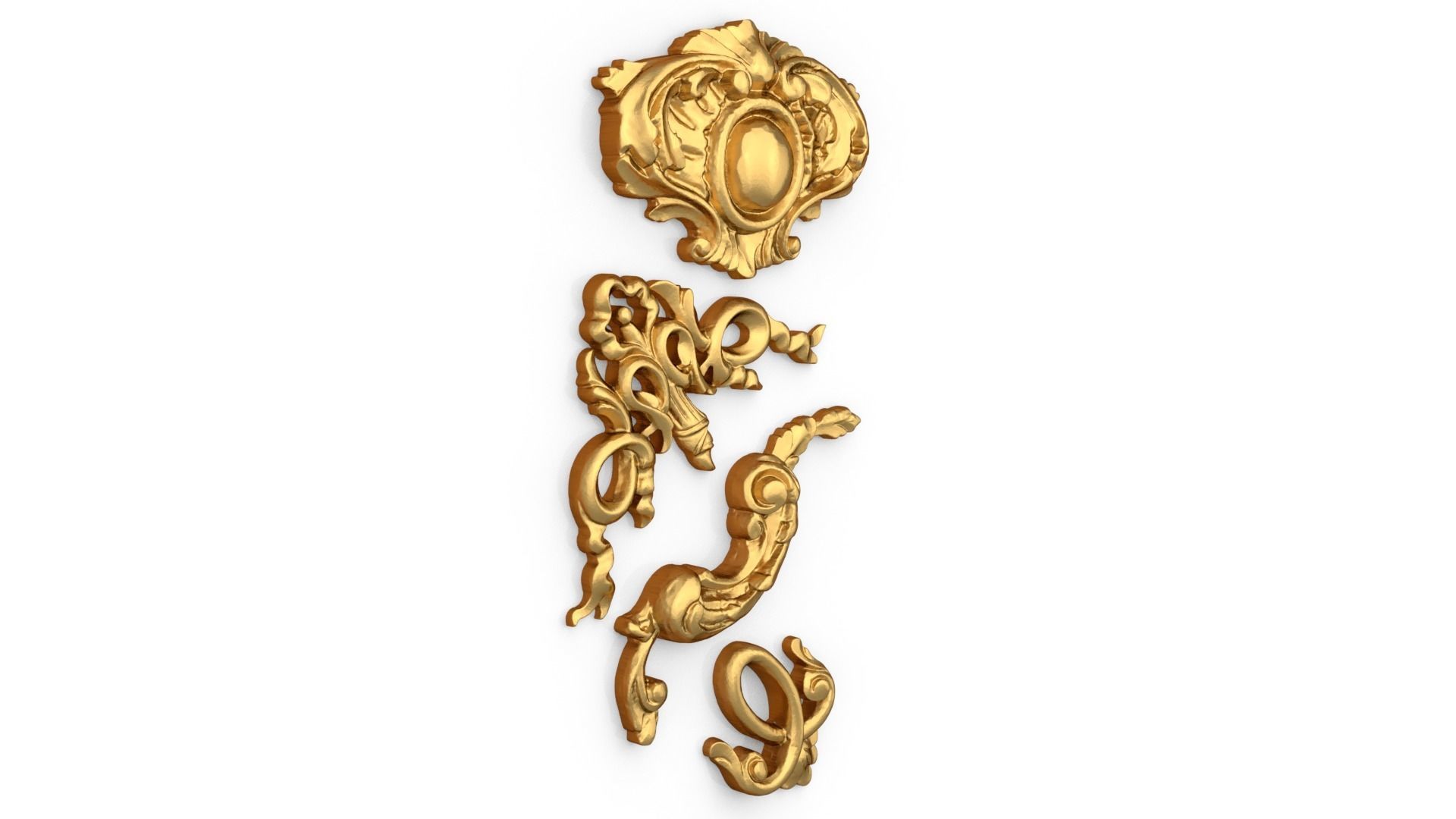 Classic decor ornament 294 3D model_1