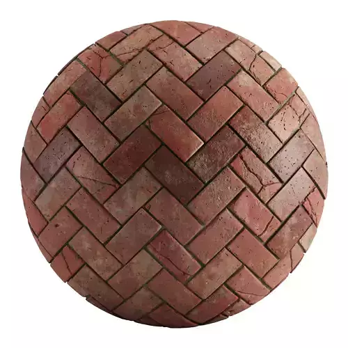 Herringbone Bricks - PBR Texture Texture