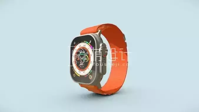 Apple Watch Ultra  blender Free 3D model