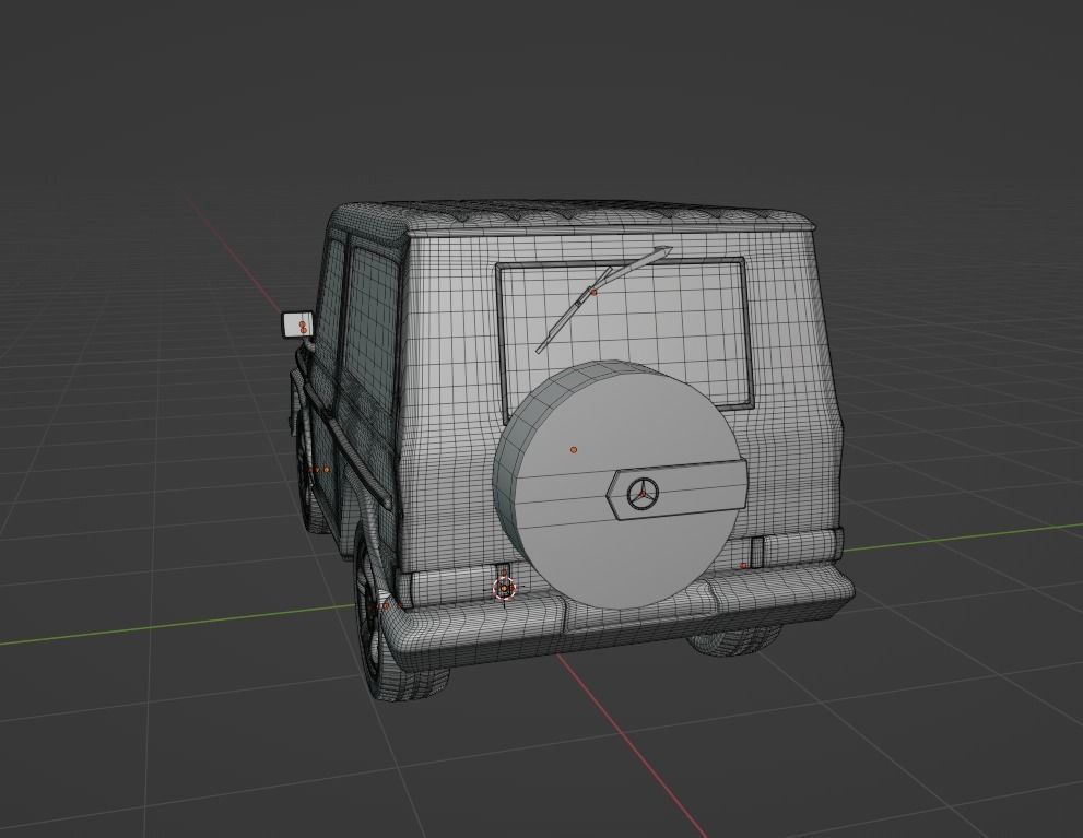 3d model of a Mercedes car 3D model_9